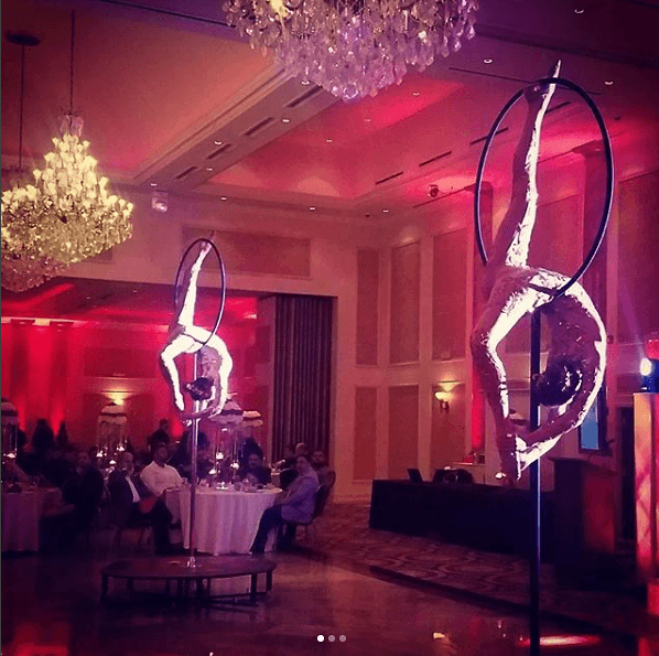 Freestanding Aerial Lollipop Rig performer in costume at an event in the New York metropolitan area (image 5)