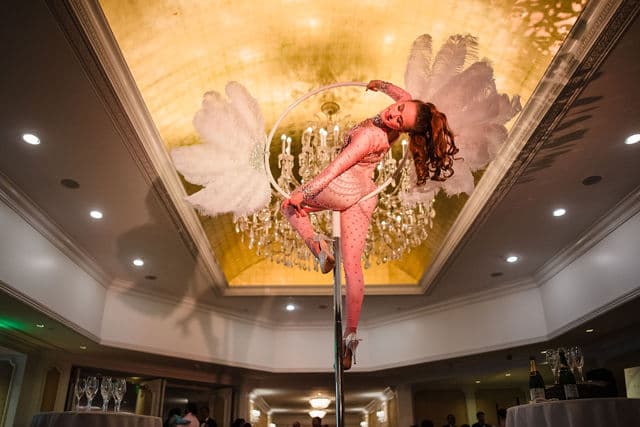 Freestanding Aerial Lollipop Rig performer in costume at an event in the New York metropolitan area (image 15)