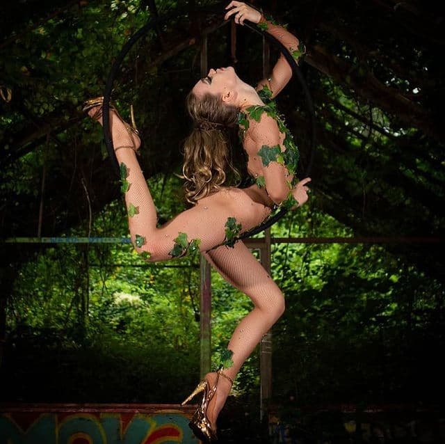 Freestanding Aerial Lollipop Rig performer in costume at an event in the New York metropolitan area (image 30)