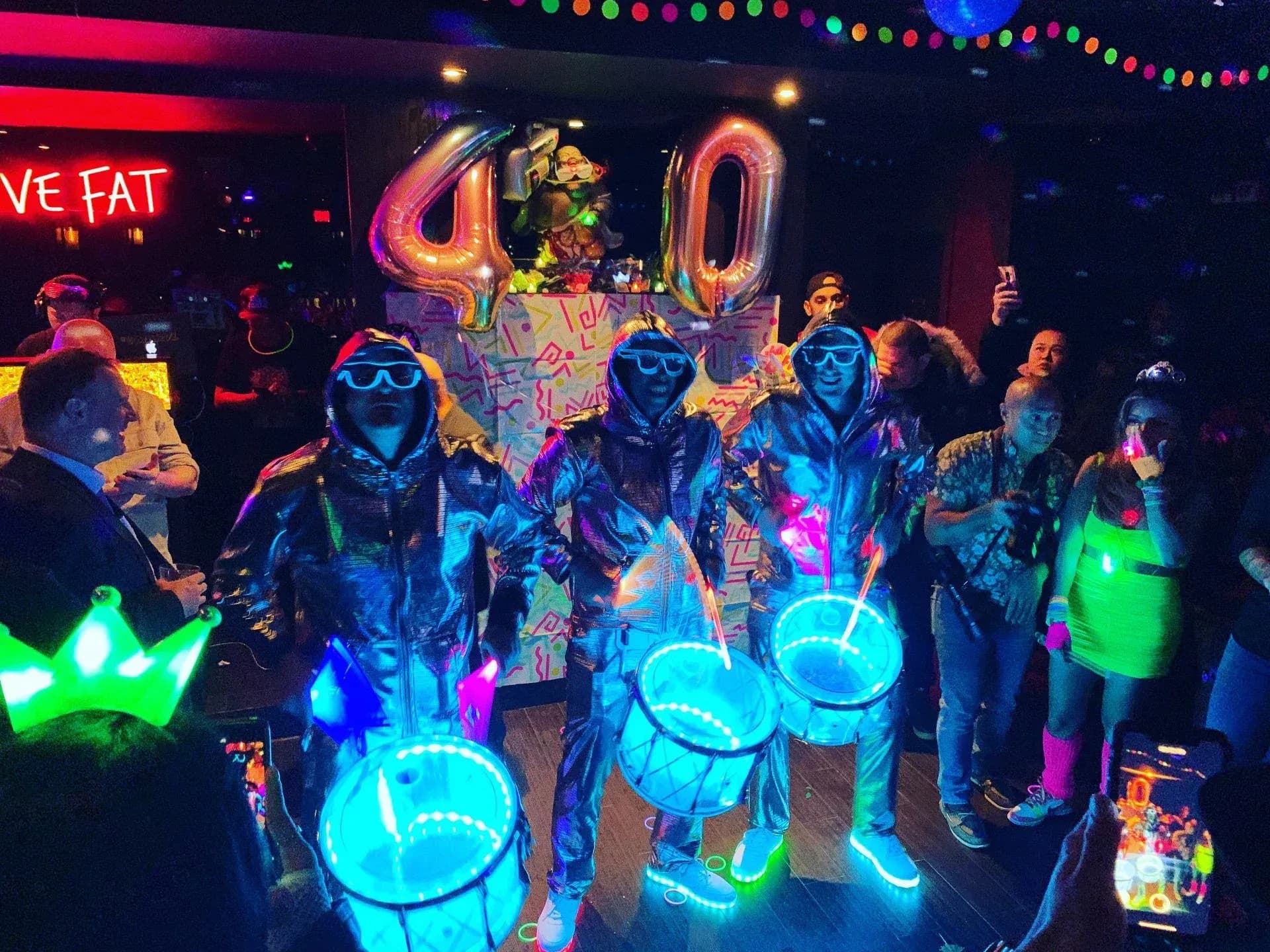 LED Drummers performer in costume at an event in the New York metropolitan area (image 1)