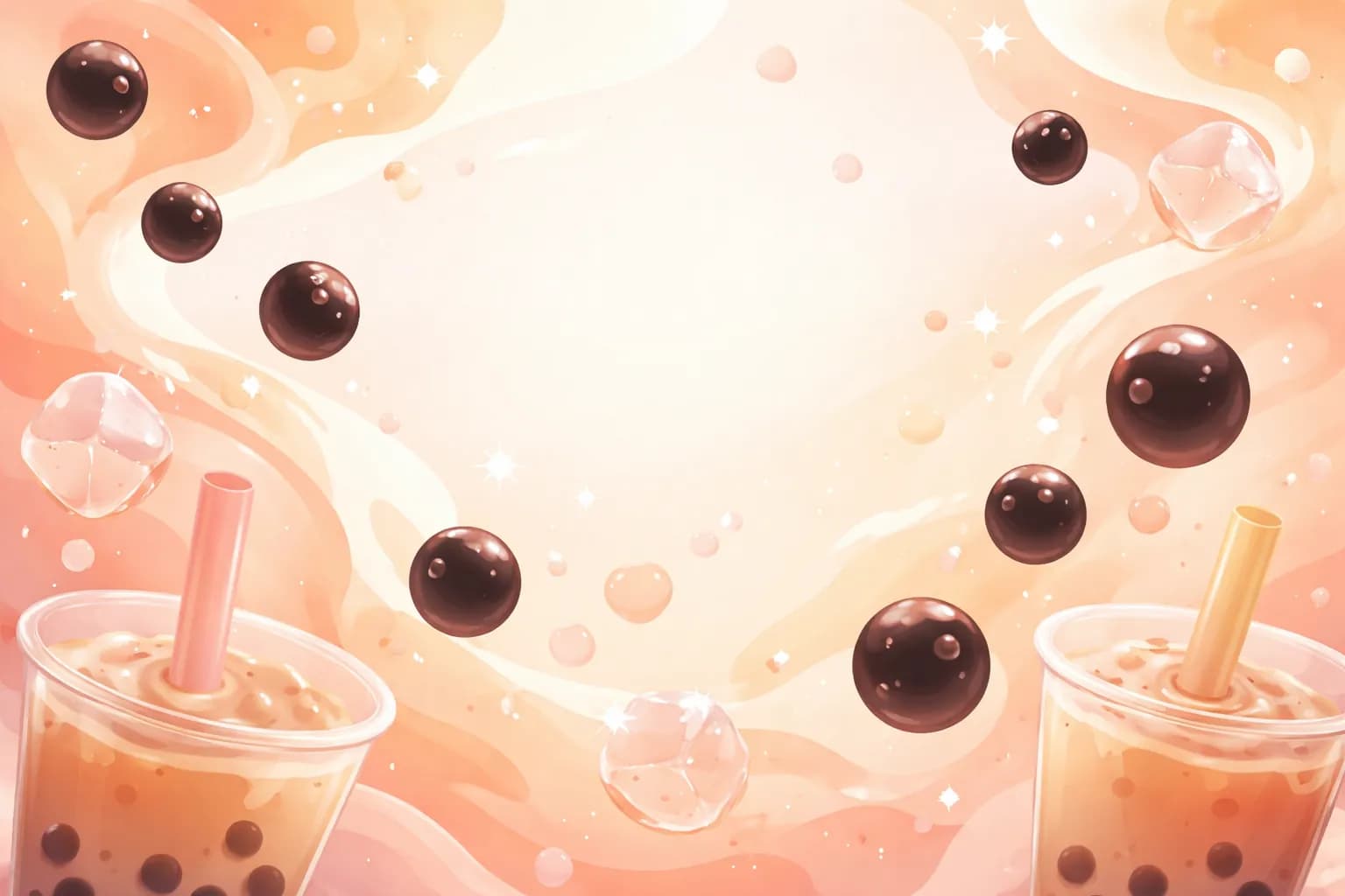 Guests at a Boba Tea station at a Nicholson Events celebration