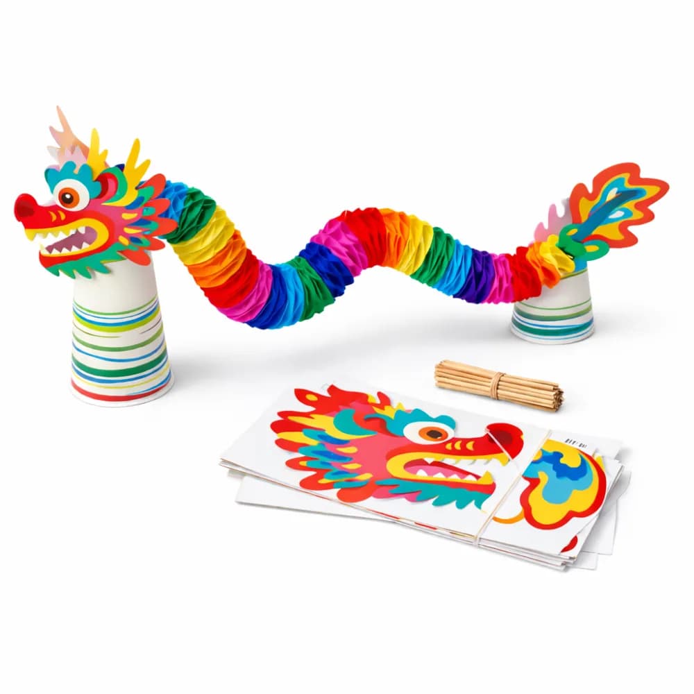 Build a dragon craft station keepsake at a children's event