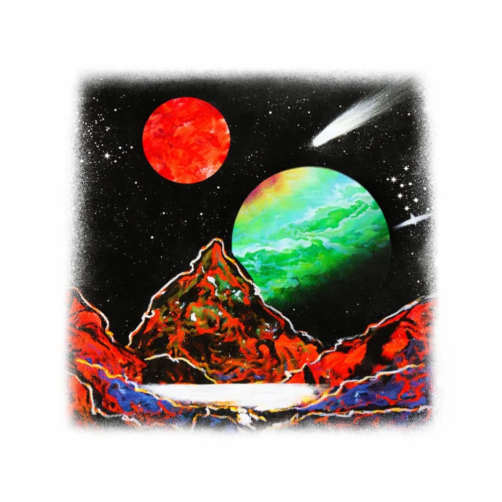 Spray paint art station with vibrant canvases at a luxury party