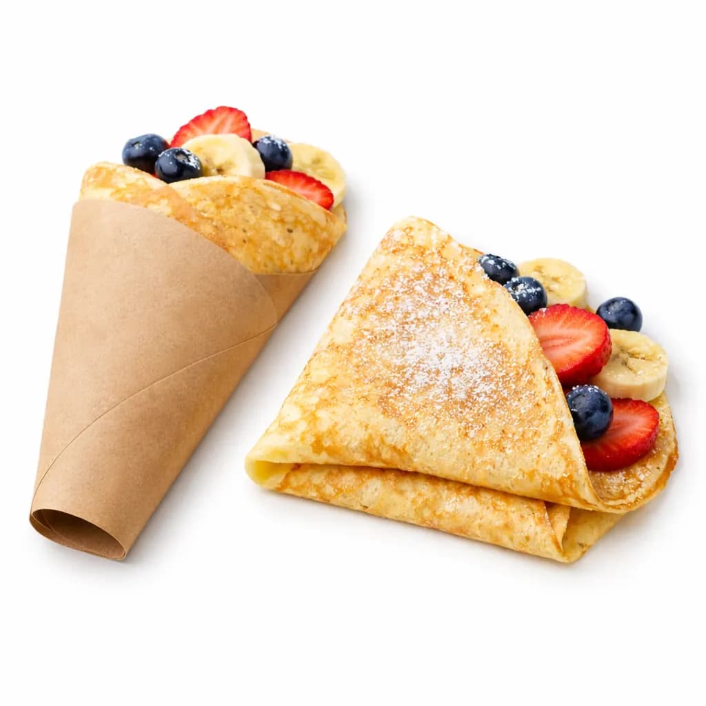 Guests at a Crepes station at a Nicholson Events celebration