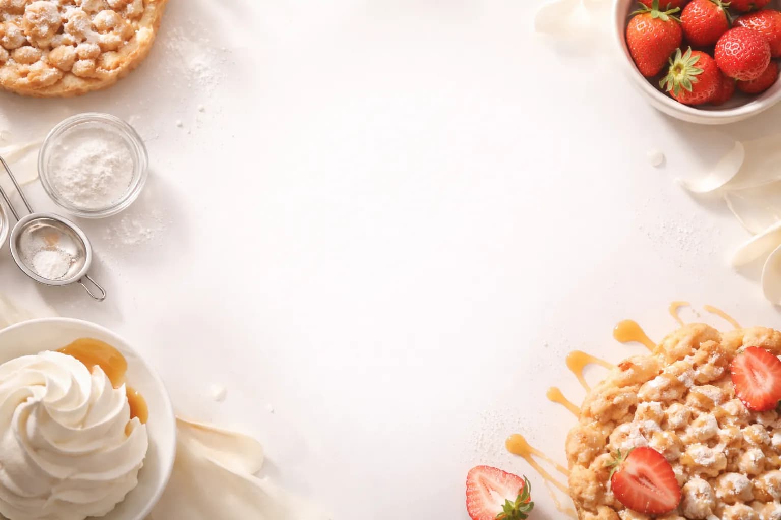 Guests at a Funnel Cakes station at a Nicholson Events celebration