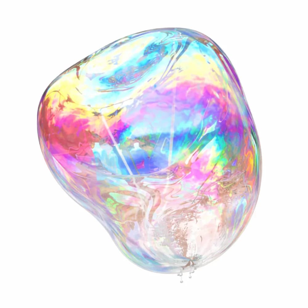 Giant bubble station with enormous bubbles at an outdoor party