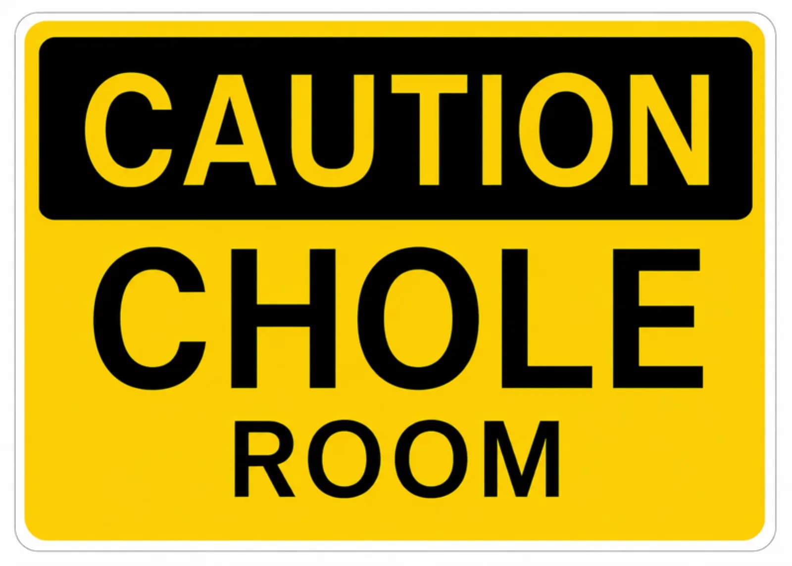 Yellow and black personalized caution-style novelty sign, a custom keepsake from the sign shop station