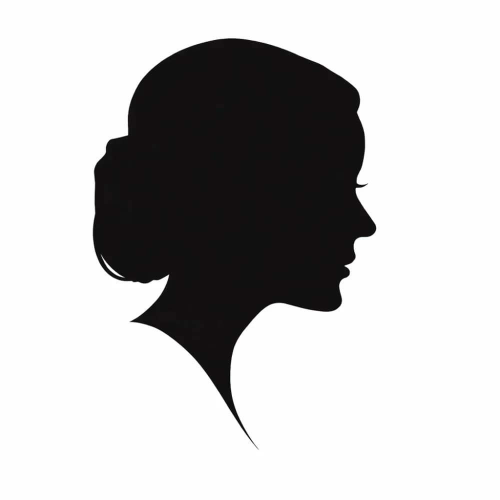 Silhouette artist hand-cutting paper portraits at a luxury event