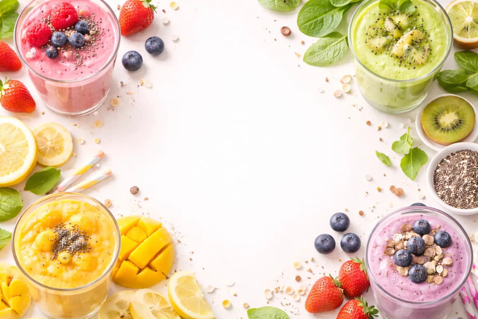 Guests at a Smoothie Bar station at a Nicholson Events celebration