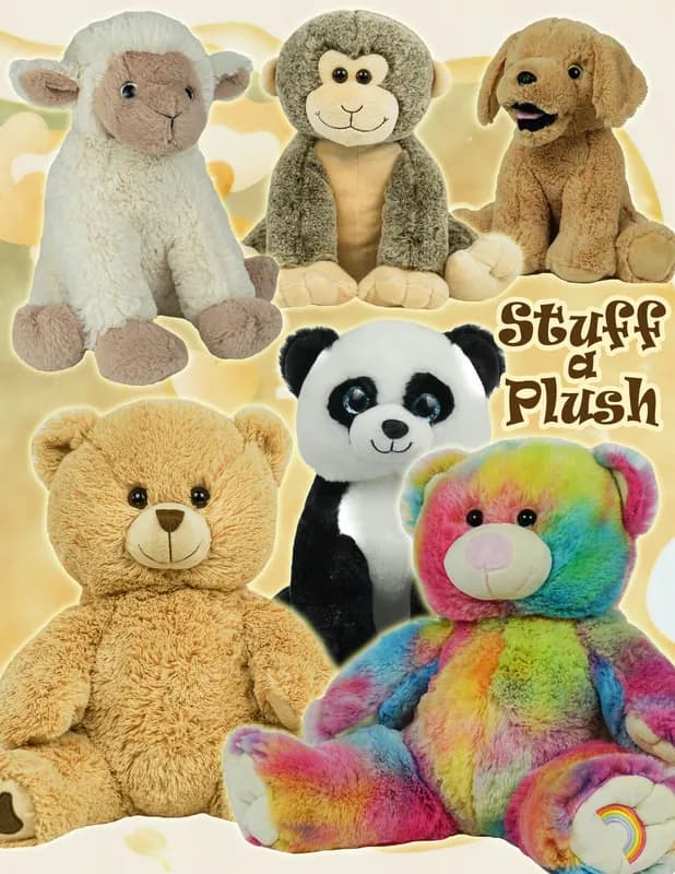 Stuff A Plush station setup with an attendant at a Nicholson Events event