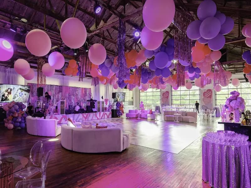 Mitzvah celebration with custom production setup at a Fairfield County venue in Connecticut