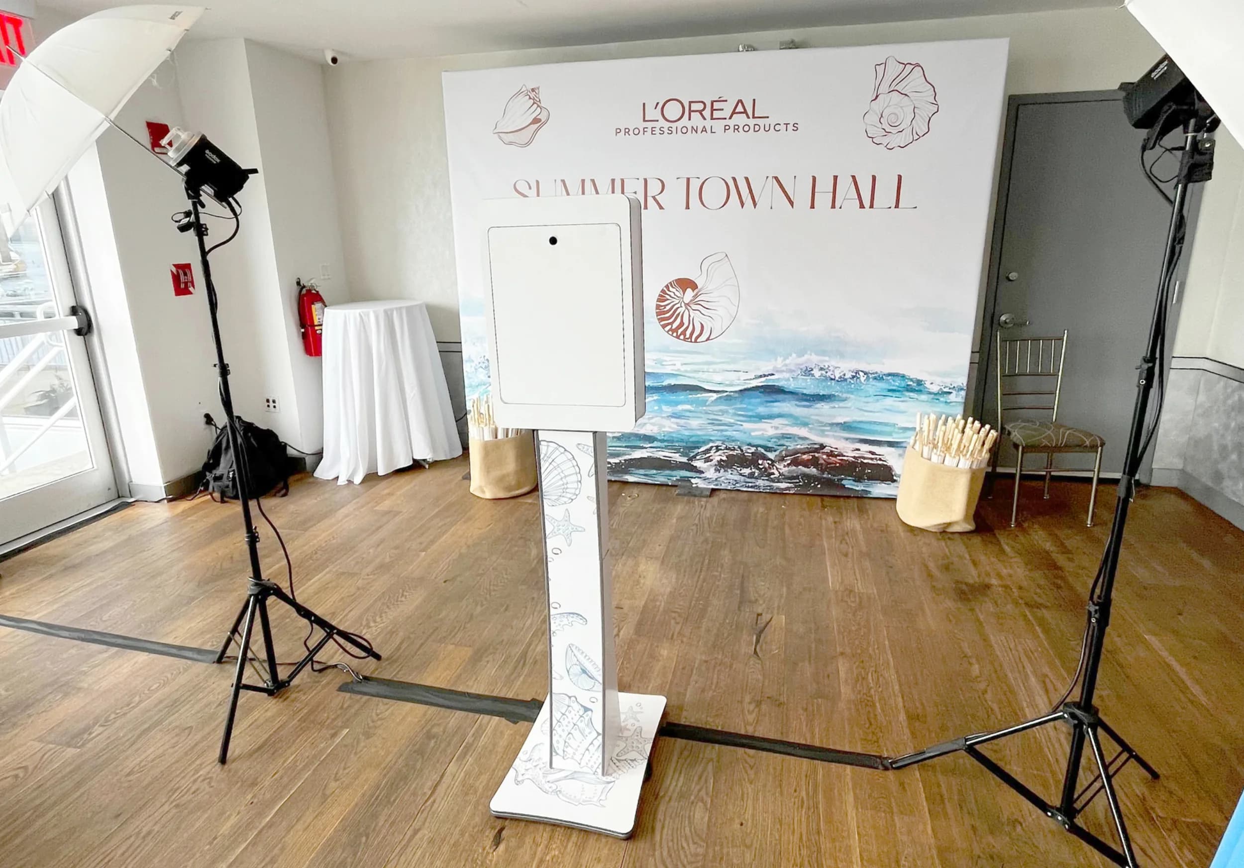 Magic Backdrop AI green screen photo experience placing guests into custom backgrounds at an event